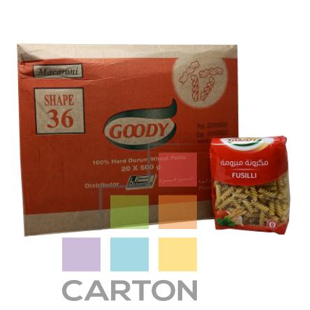 GOODY PASTA  FUSILLI NO.36 24*500GM